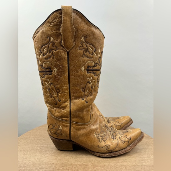 Circle G Shoes - Brown Western Cowboy Boots